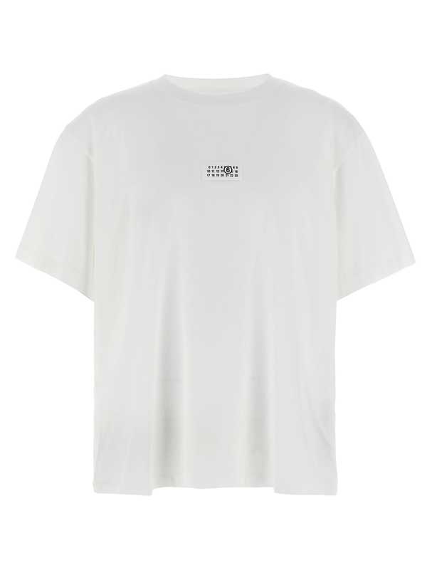 MM6 Maison Margiela Numeric Signature MM6 Patch T-Shirt - White MM6 Maison Margiela Numeric Signature MM6 Patch T-Shirt - White