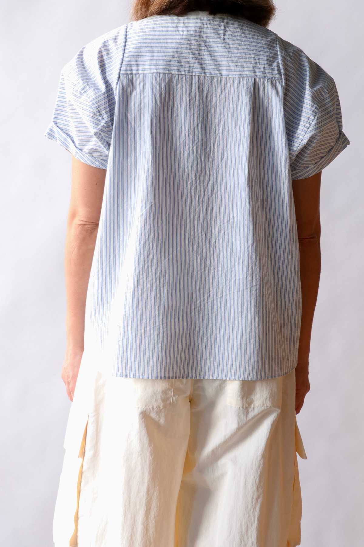 Fabiana Pigna Calun Blouse - Blue Stripe - Image 2 of 3