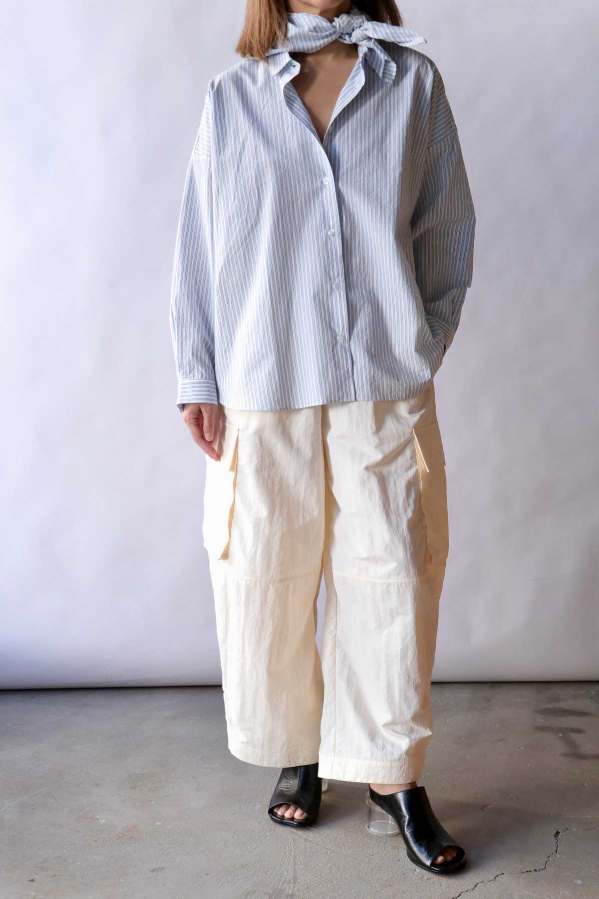 Fabiana Pigna Suma Blouse - Blue Stripe - Image 3 of 4