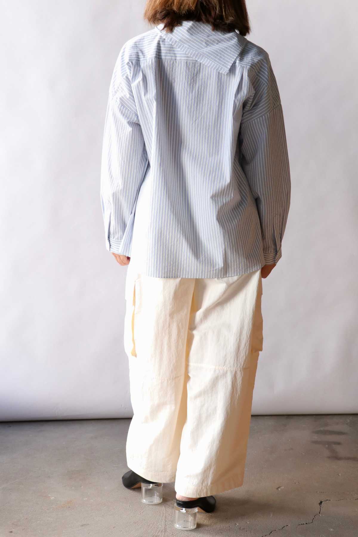 Fabiana Pigna Suma Blouse - Blue Stripe - Image 4 of 4