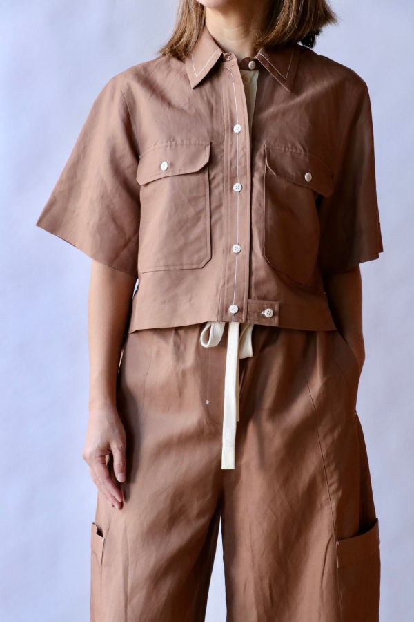 Lee Mathews Rene SS Shirt - Copper