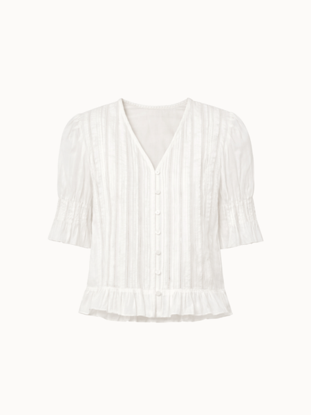 Sea NY Mable Cambric S/SLV Smocked Top | Garmentory