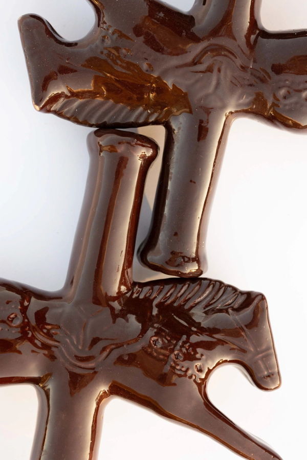 St. Bingo Dala Horse Candlestick Holder