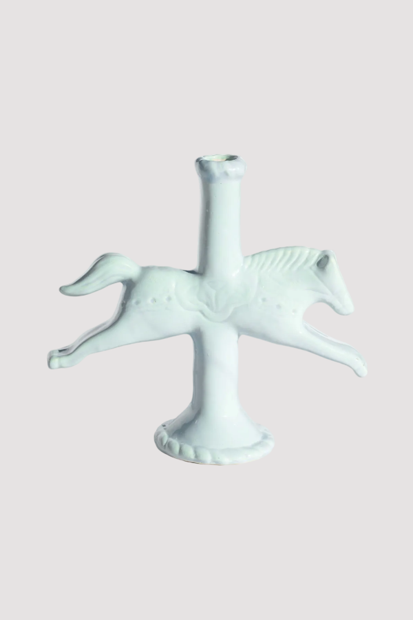 St. Bingo Dala Horse Candlestick Holder
