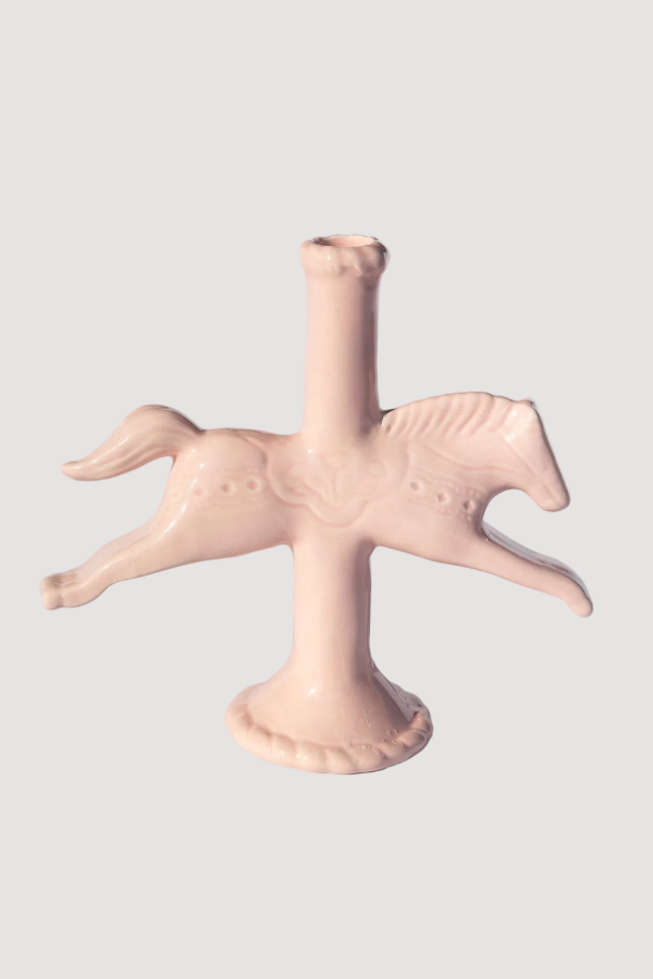 St. Bingo Dala Horse Candlestick Holder