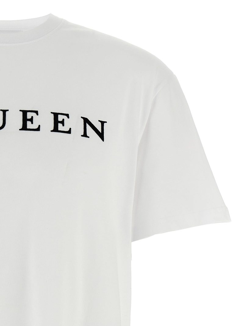 Alexander McQueen Flocked McQueen T-shirt - White/Black