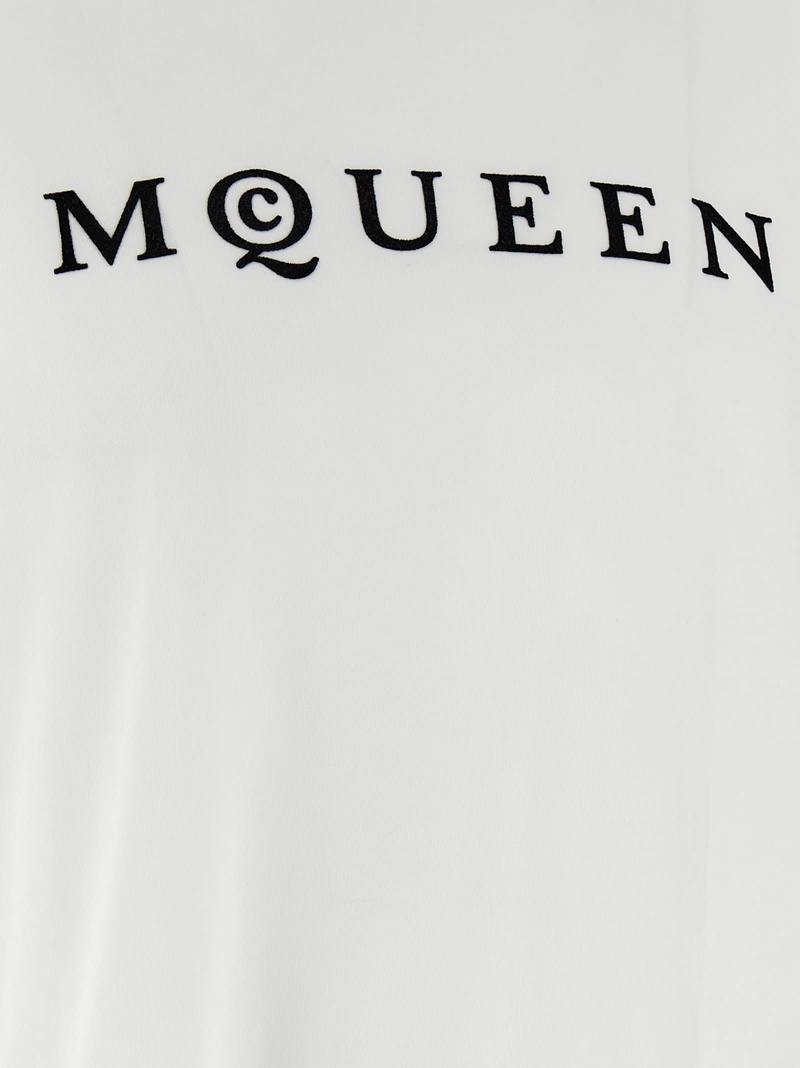 Alexander McQueen Flocked McQueen T-shirt - White/Black