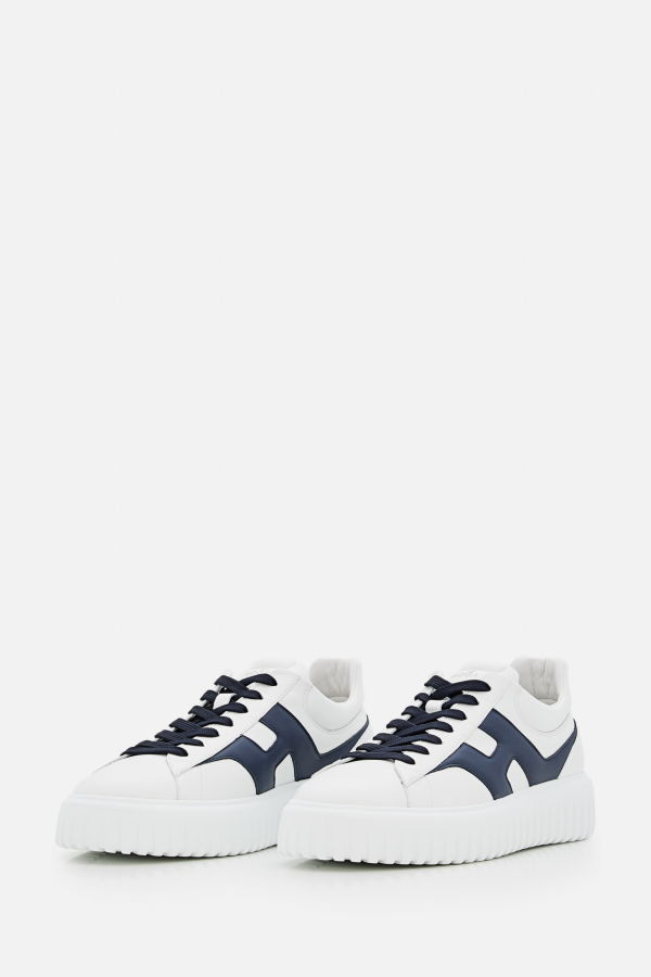 Hogan H-stripes Laced Sneakers - White