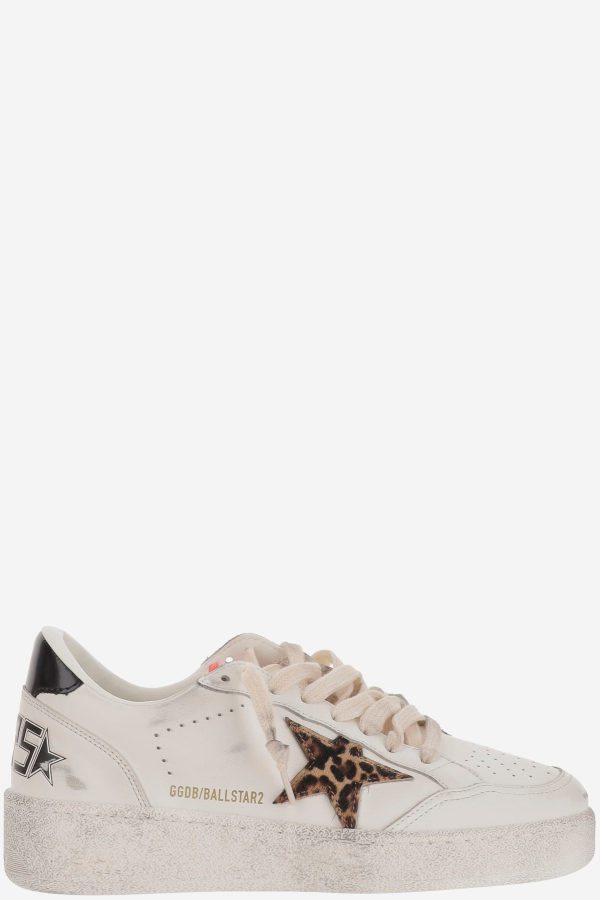 Golden Goose Ball Star Sneakers - White/Beigebrown