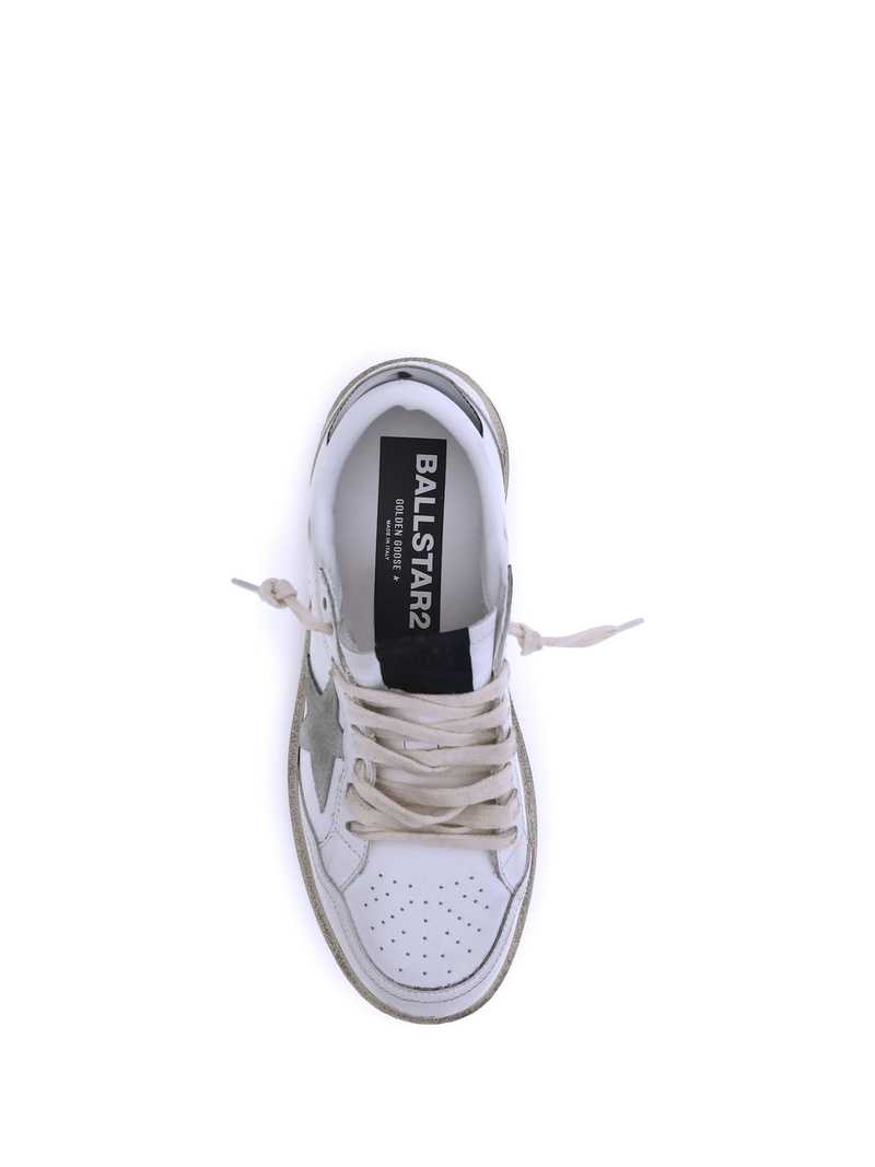 Golden Goose Ball Star 2 Sneakers - White/Ice/Black