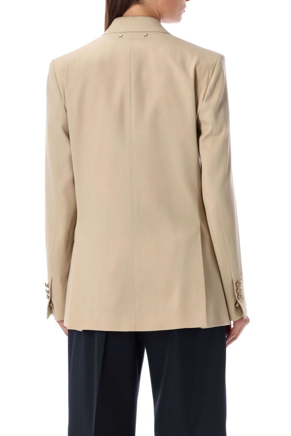Golden Goose Double Breasted Wool Blazer - Sand