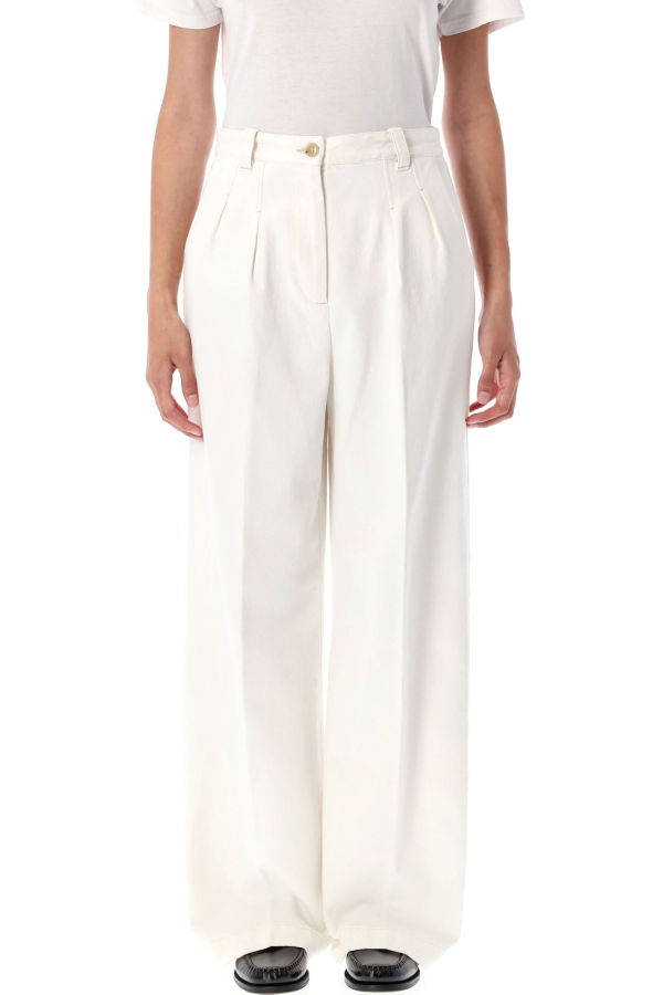 A.P.C. Tressie Denim Chino Trousers - Off White