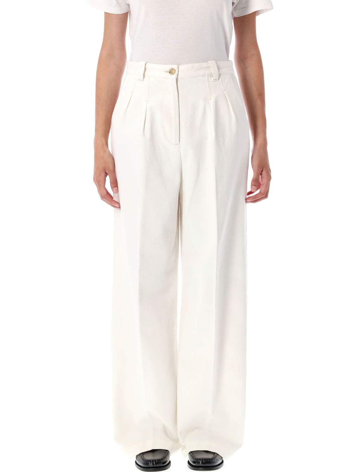 A.P.C. Tressie Denim Chino Trousers - Off White - Image 1 of 3