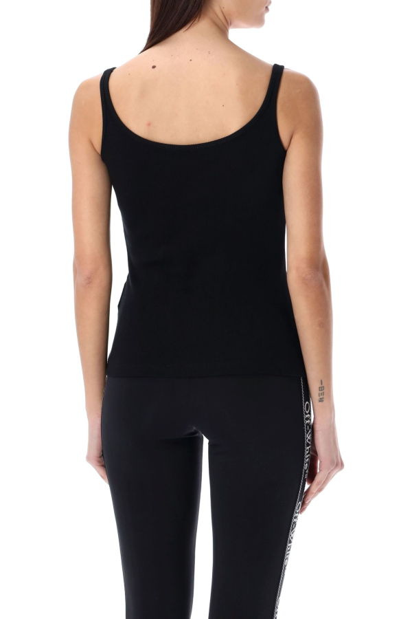 Off-White Off Stamp Rib Tank Top - Black