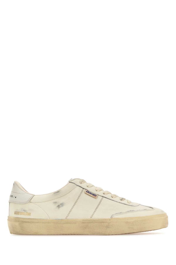 Golden Goose White Leather Soul Star Sneakers - Whitemilk