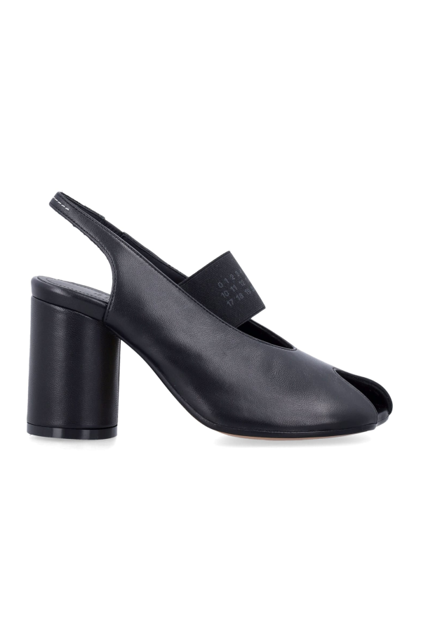MM6 Maison Margiela Anatomic Numeric Slingback Sandals - Black