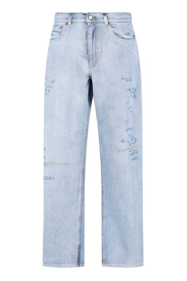 MM6 Maison Margiela Straight Jeans - Light Blue
