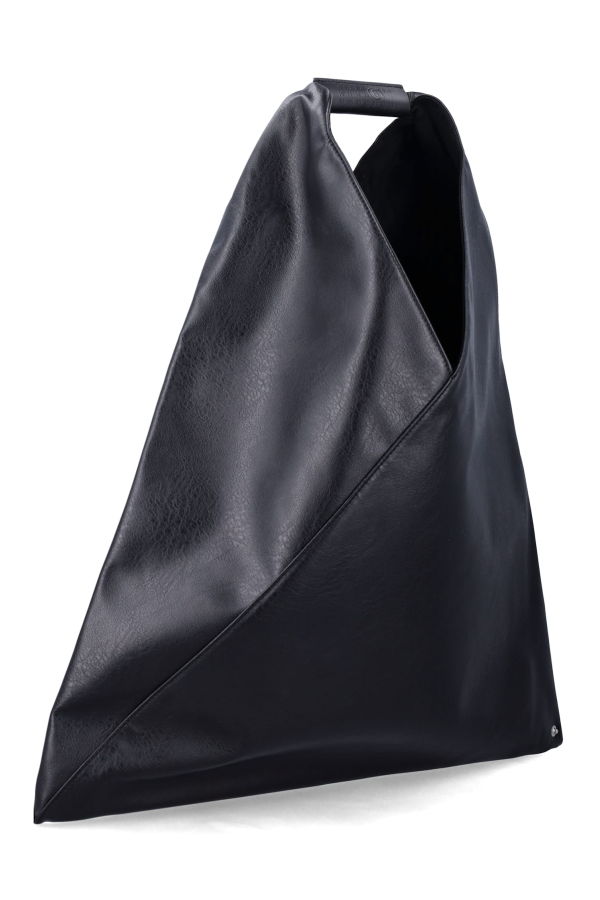 MM6 Maison Margiela Japanese Leather-Effect Tote Bag - Black