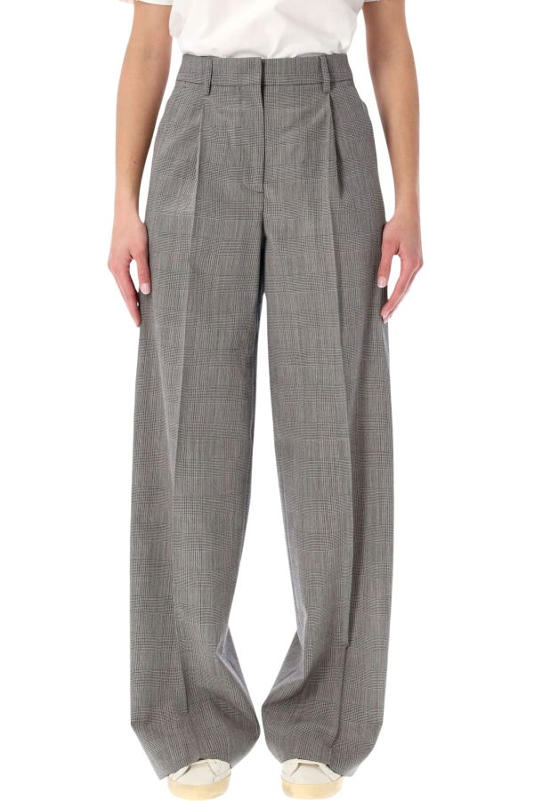 Golden Goose Grey Prince-of-Wales Oversize Trousers - Grey