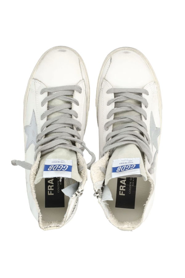 Golden Goose Francy Hi-Top Sneakers - White Silver