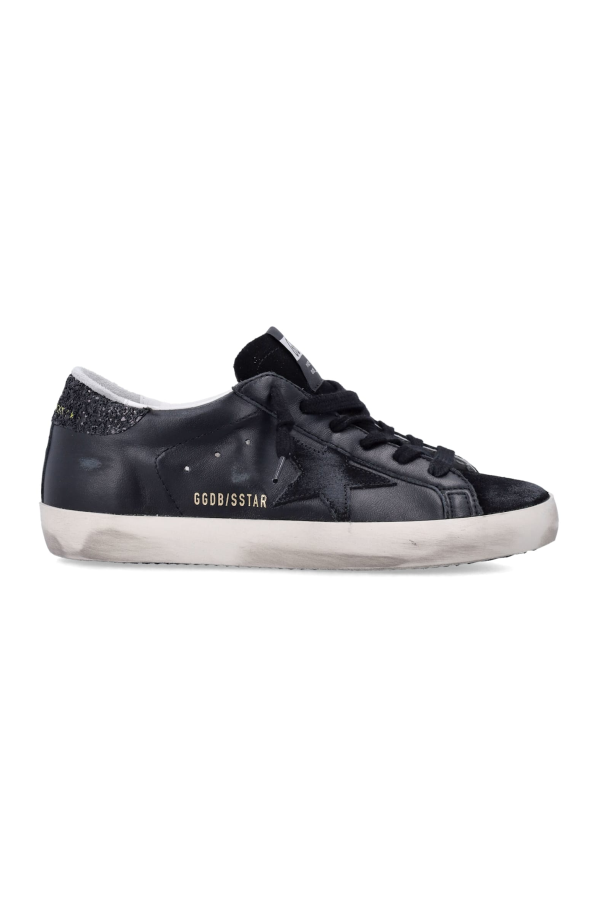 Golden Goose Super-star Leather & Suede Sneakers - Black