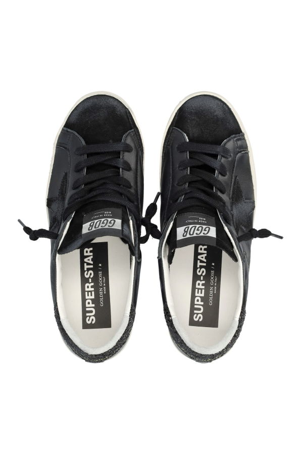Golden Goose Super-star Leather & Suede Sneakers - Black
