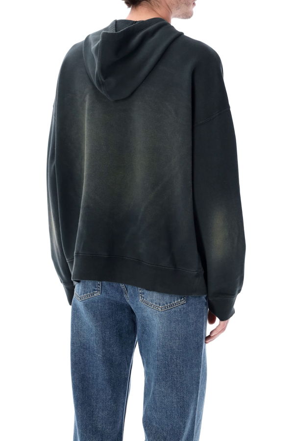 Golden Goose Black Bleached Hooded Sweatshirt - Bleached Washed Black