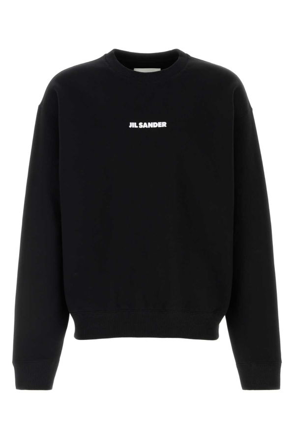 Jil Sander Black Cotton Sweatshirt
