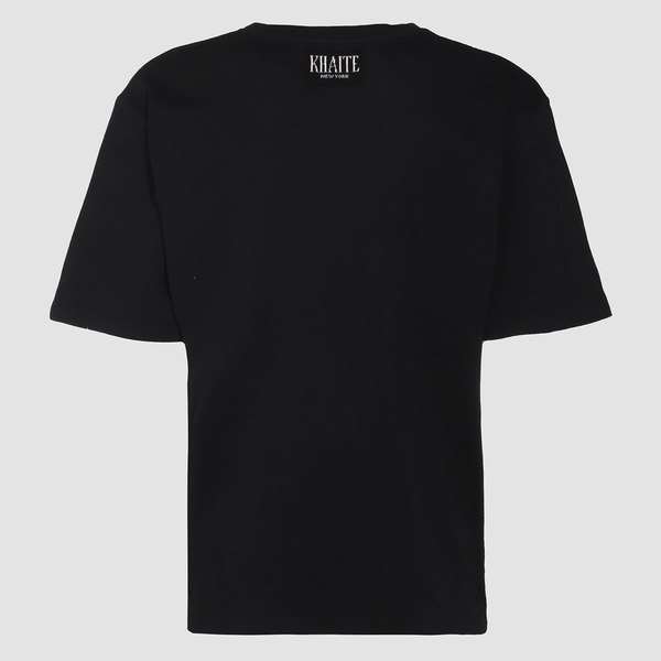 khaite Cotton T-Shirt - Black khaite Cotton T-Shirt - Black