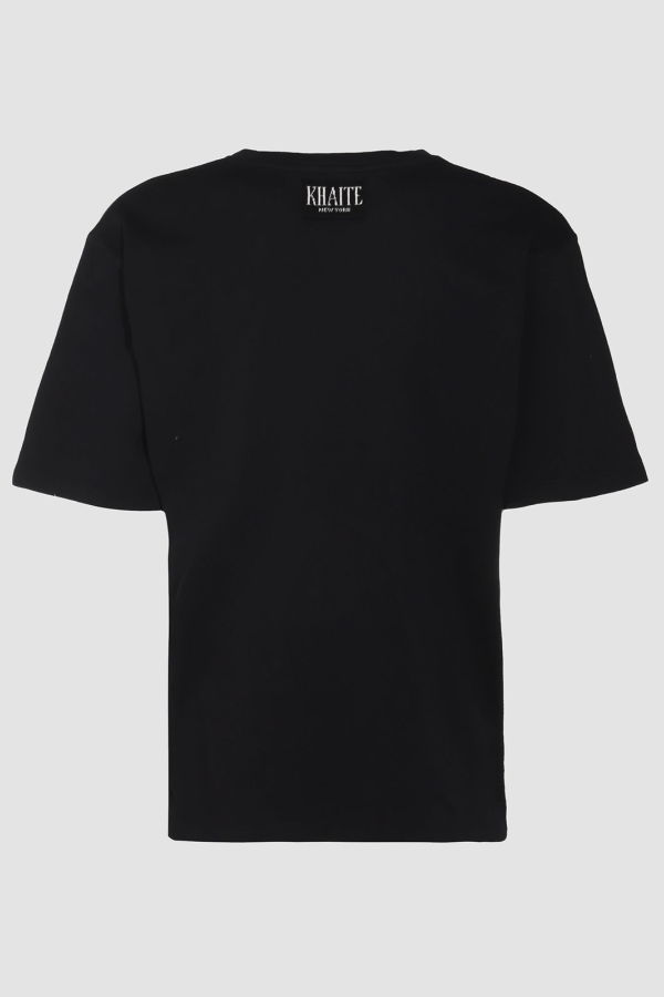 khaite Cotton T-Shirt - Black