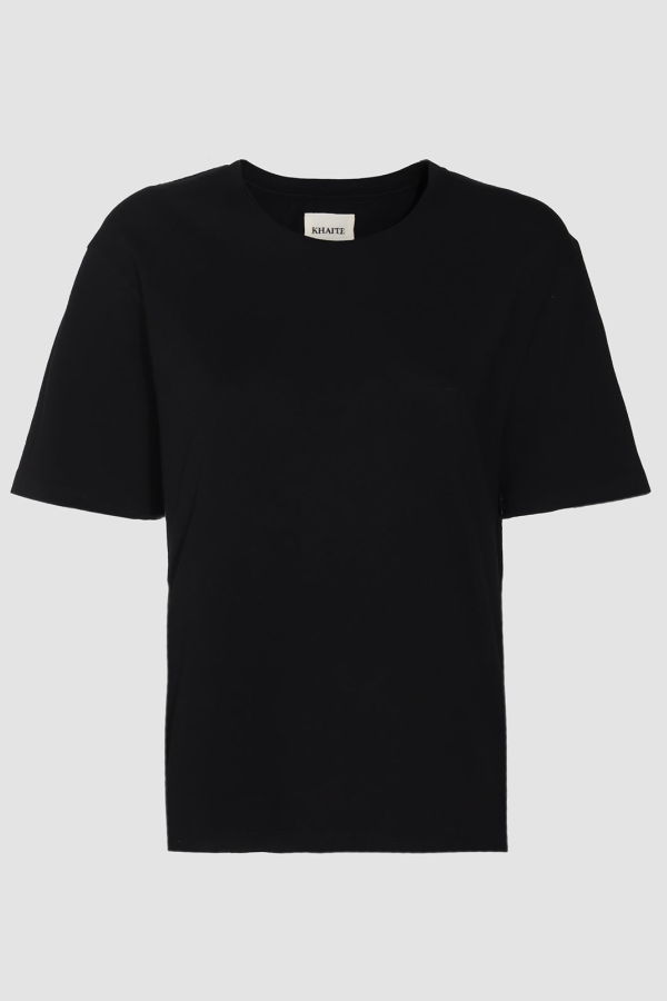 khaite Cotton T-Shirt - Black