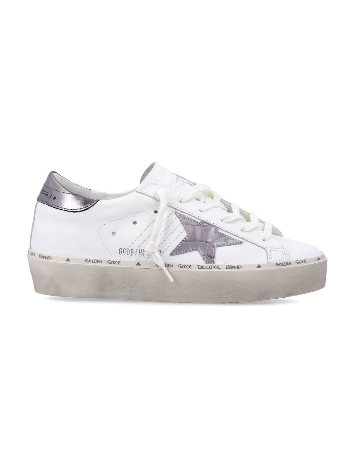 Golden Goose Hi Star Sneakers - White Grey Lillac - Image 1 of 4