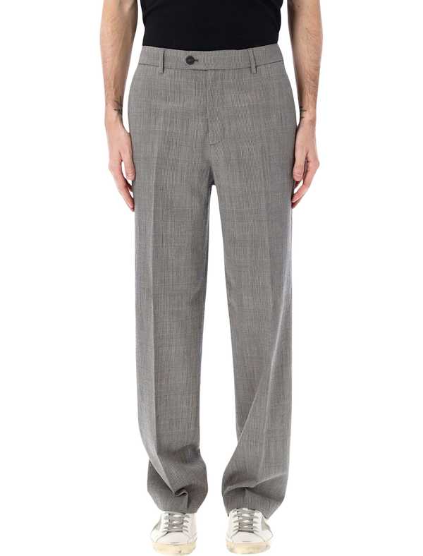 Golden Goose Prince Of Wales Check Slim Pants - Grey Check