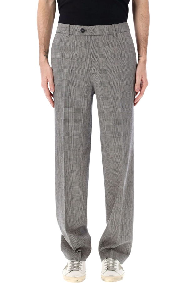 Golden Goose Prince Of Wales Check Slim Pants - Grey Check