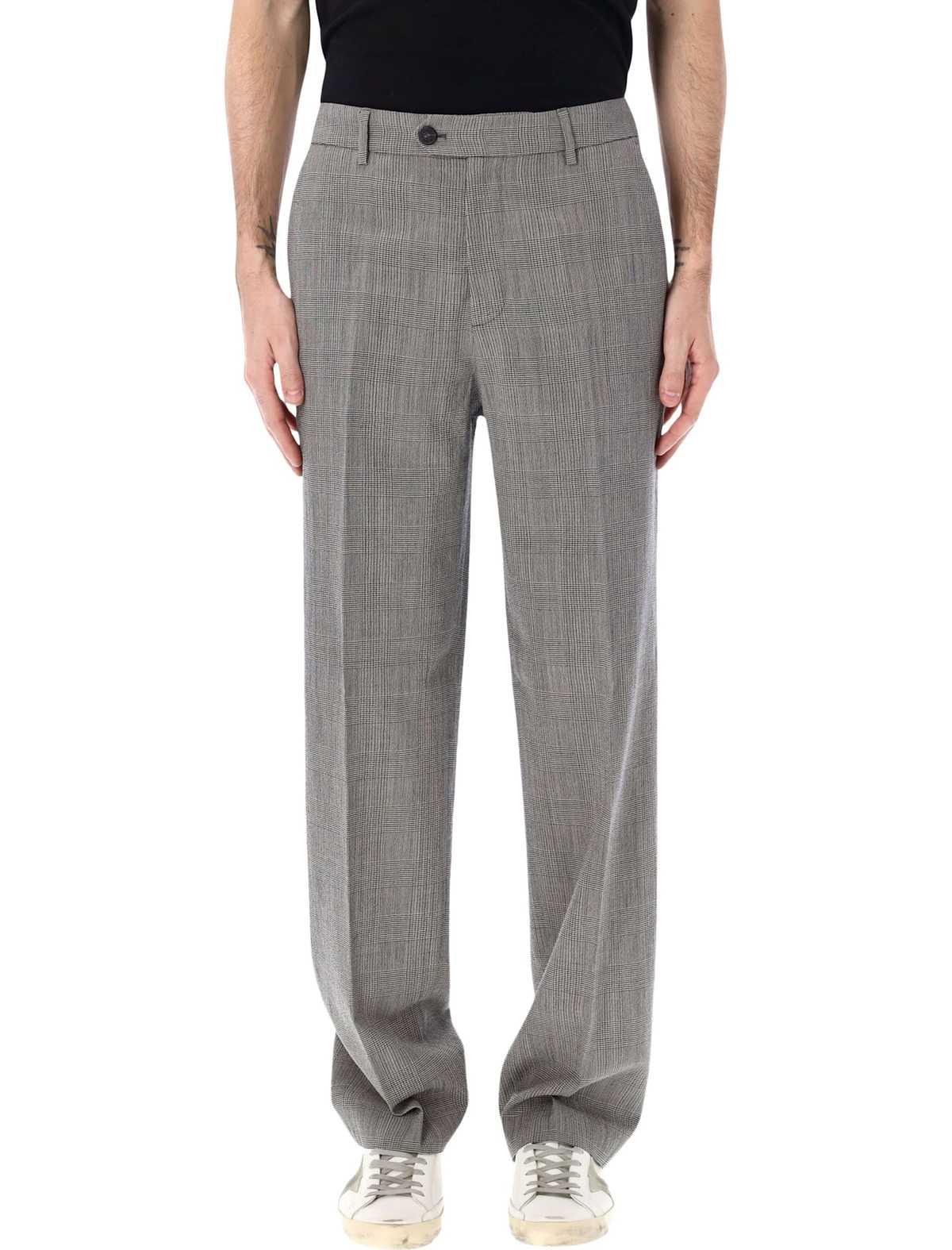 Golden Goose Prince Of Wales Check Slim Pants - Grey Check - Image 1 of 3