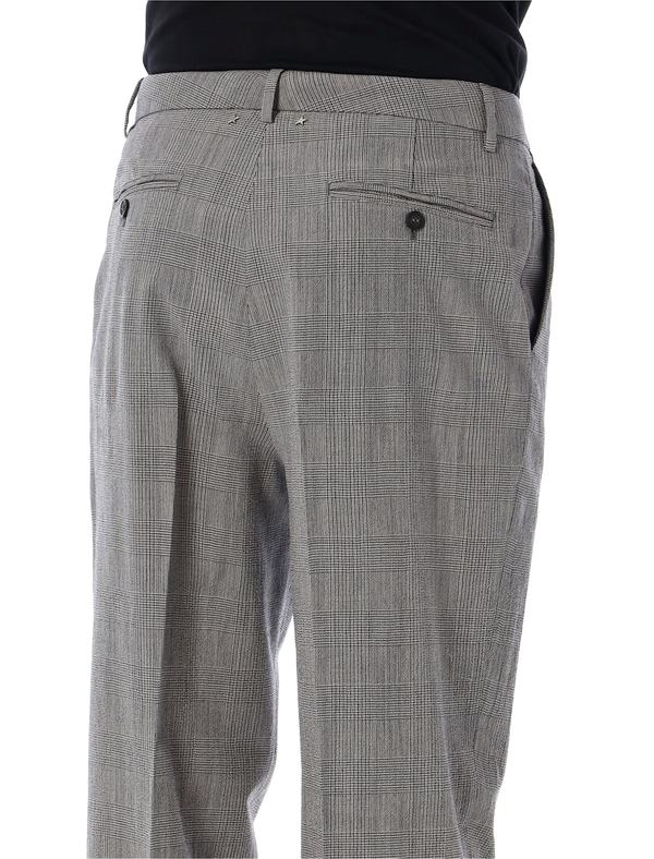 Golden Goose Prince Of Wales Check Slim Pants - Grey Check
