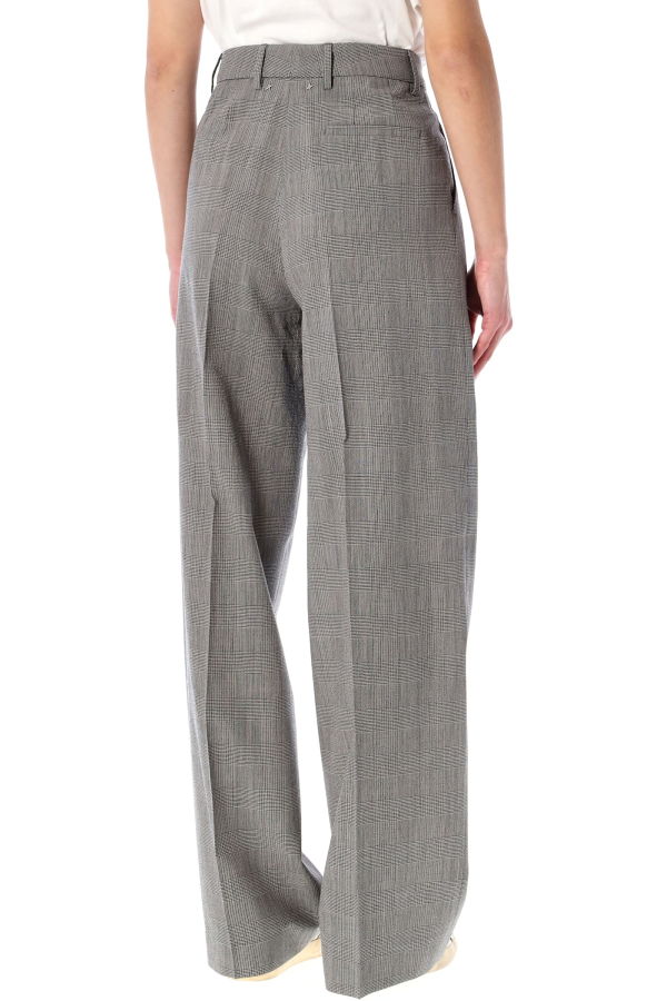 Golden Goose Grey Prince-of-Wales Oversize Trousers