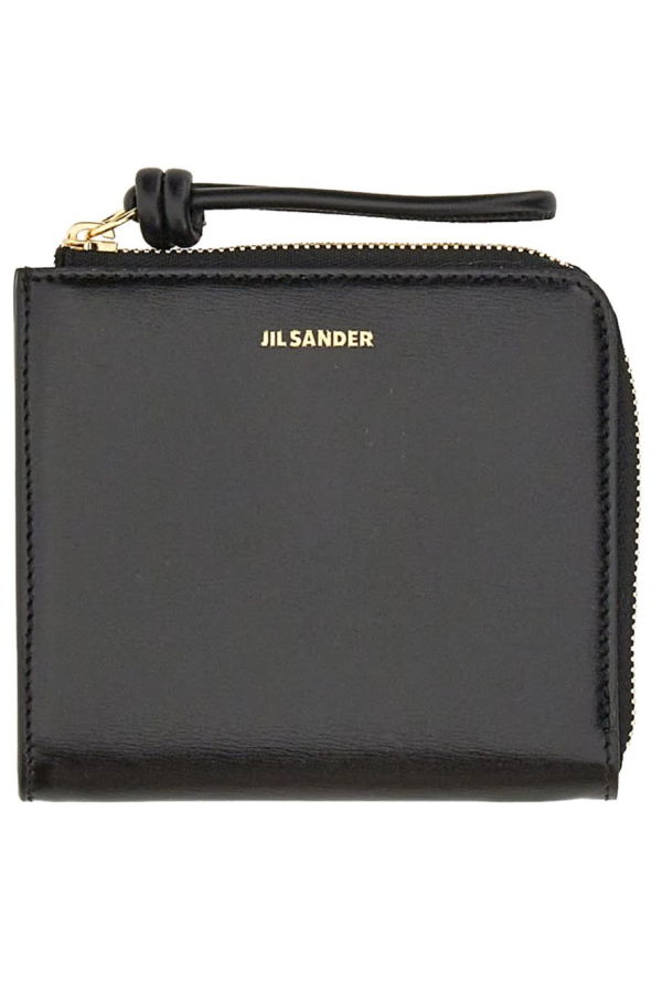 Jil Sander Leather Card Holder - Black