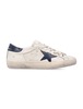 Golden Goose Leather Super-Star Classic Sneakers - Beige Night Blue - Thumbnail 1