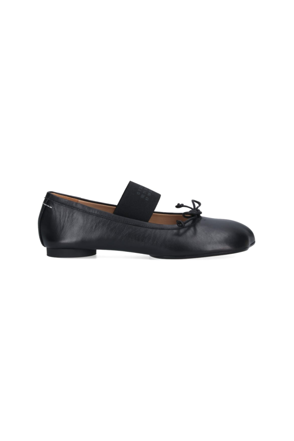 MM6 Maison Margiela Anatomic Ballet Flats - Black