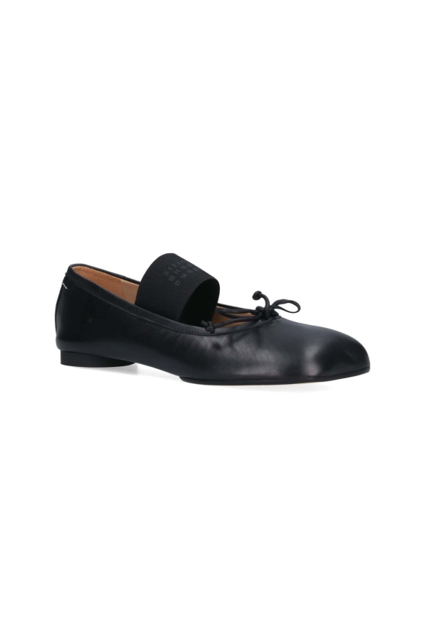 MM6 Maison Margiela Anatomic Ballet Flats - Black