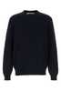 Golden Goose Dark Blue Stretch Cotton Blend Sweater - Thumbnail 1