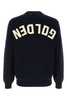 Golden Goose Dark Blue Stretch Cotton Blend Sweater - Thumbnail 2