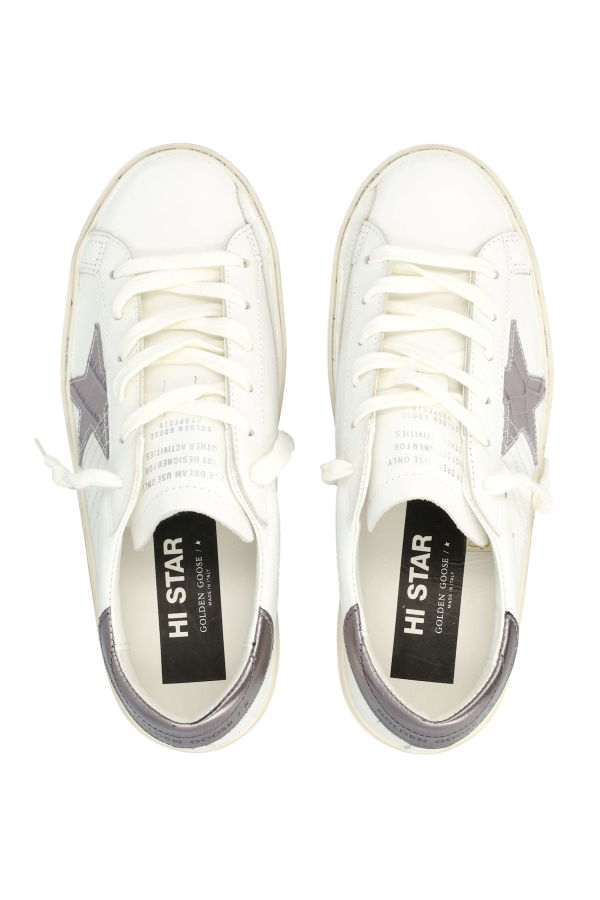 Golden Goose Hi Star Sneakers - White Grey Lillac
