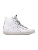 Golden Goose Francy Hi-Top Sneakers - White Silver - Thumbnail 1