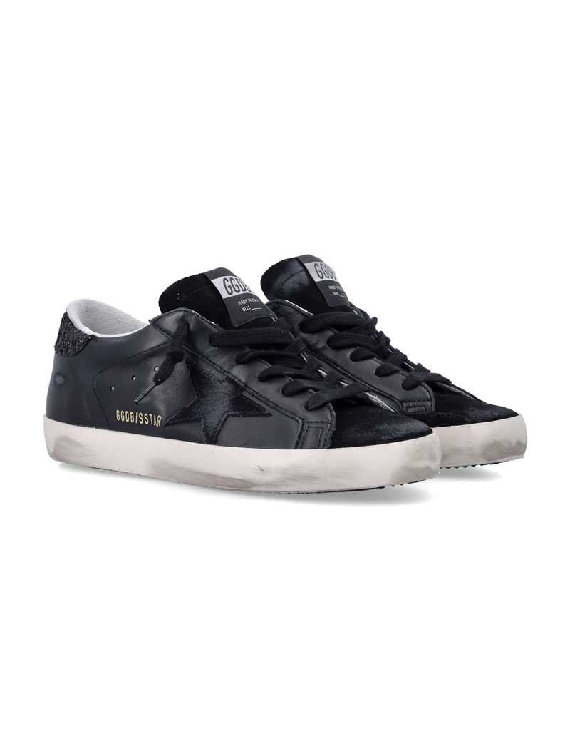 Golden Goose Super-star Leather & Suede Sneakers - Black
