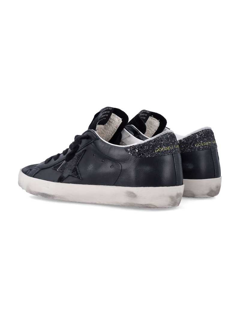 Golden Goose Super-star Leather & Suede Sneakers - Black