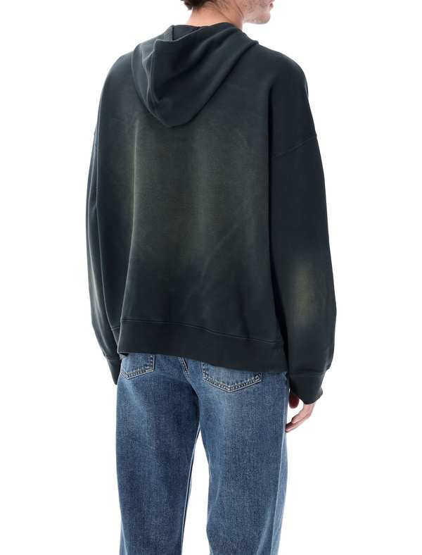 Golden Goose Black Bleached Hooded Sweatshirt - Bleached Washed Black