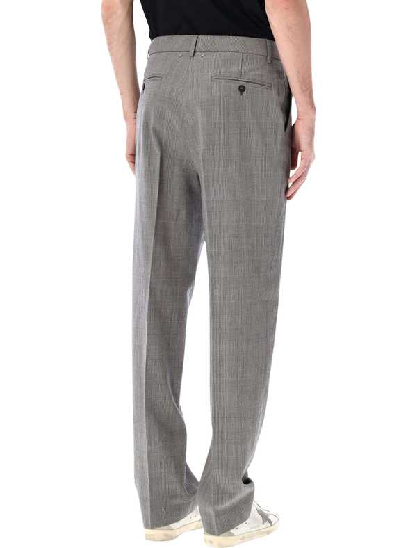 Golden Goose Prince of Wales Check Slim Pants - Grey Check