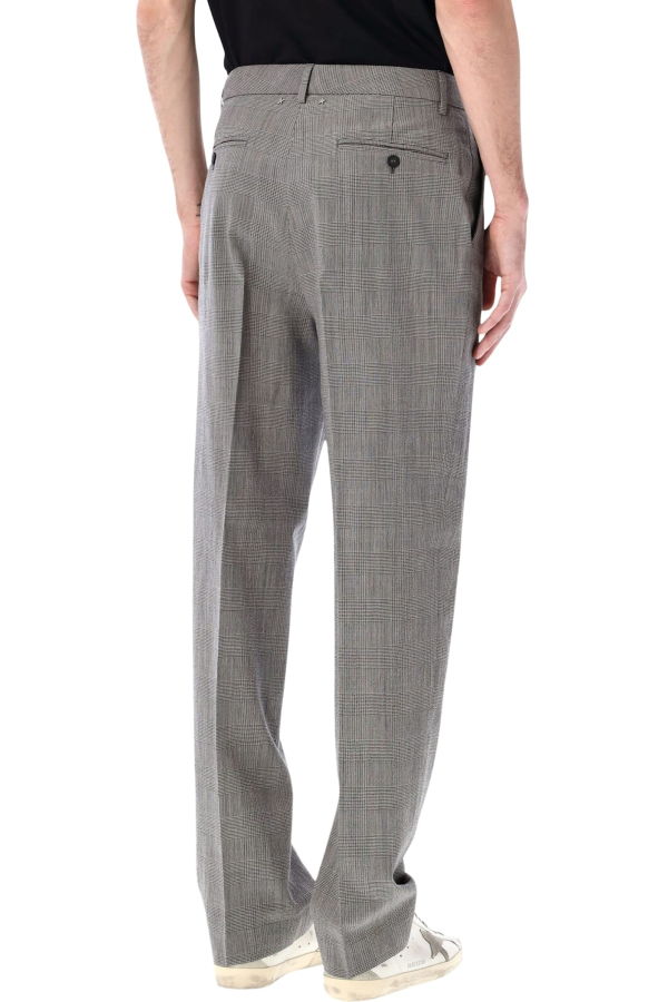 Golden Goose Prince of Wales Check Slim Pants - Grey Check